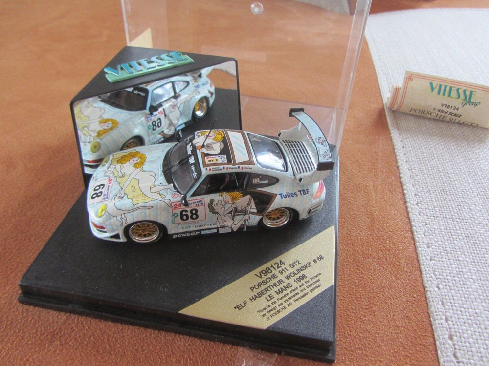 WOW EXTREMELY RARE Porsche 993 911 GT2 #91 Le Mans 1995 1:43 Vitesse-Minichamps