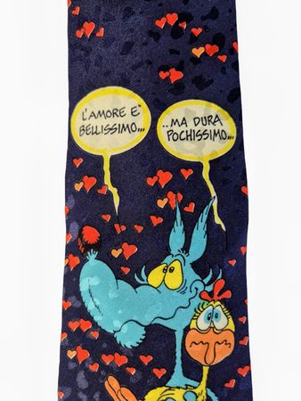 Lupo Alberto 1993 ORIGINAL 100% SETA Krawatte