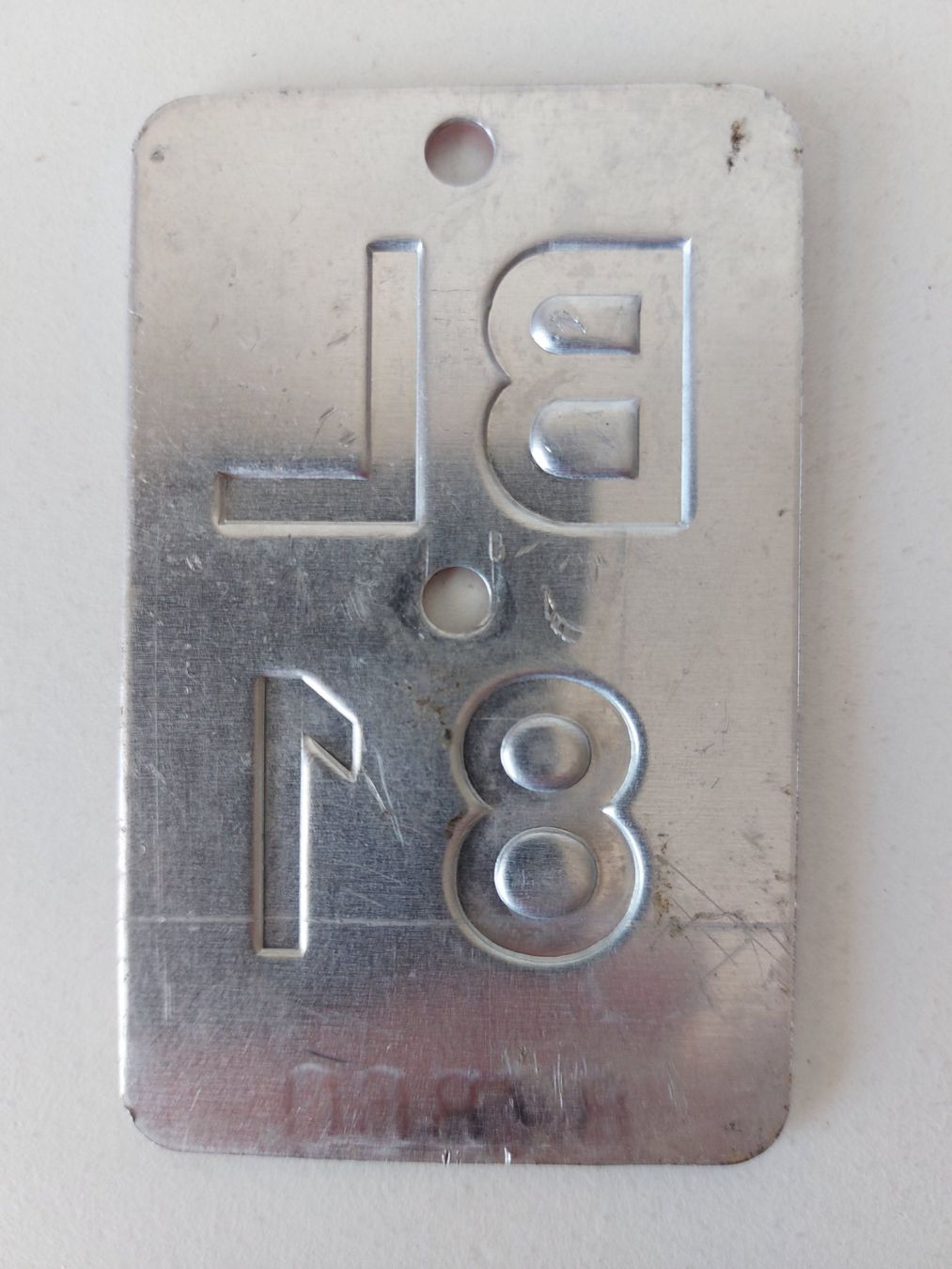 Sachs Insegne: Velonummer BL 81 plaque Velo – Usato da Schenkon venduto da Uhu007 1
