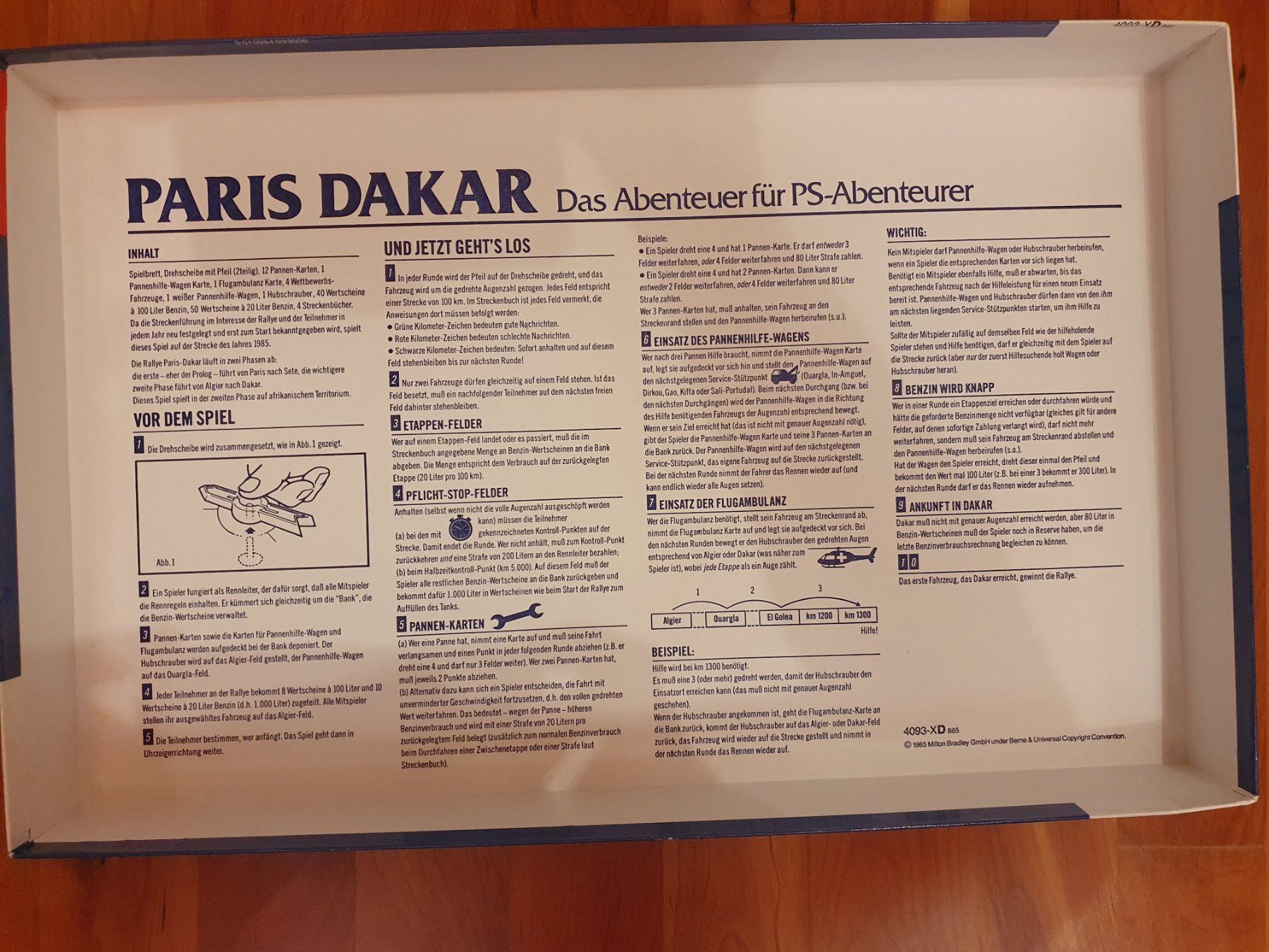 Spiele: Paris Dakar Gesellschafsspiel von MB – Gebraucht aus Triesen von platzproblem1 3