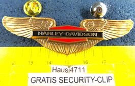 HARLEY-DAVIDSON WING LOGO 80mm BREIT 2NÄGEL-PIN SECURITYCLIP