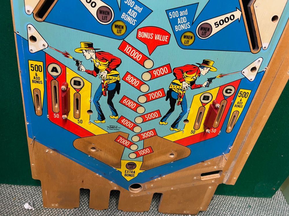 Gottlieb Fast Draw Spielfeld gebraucht von 1975 (Gebraucht) in Thalwil ...