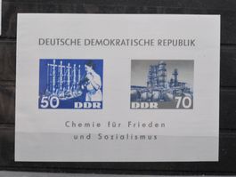 DDR 1963 Chemische Industrie Block 18 **