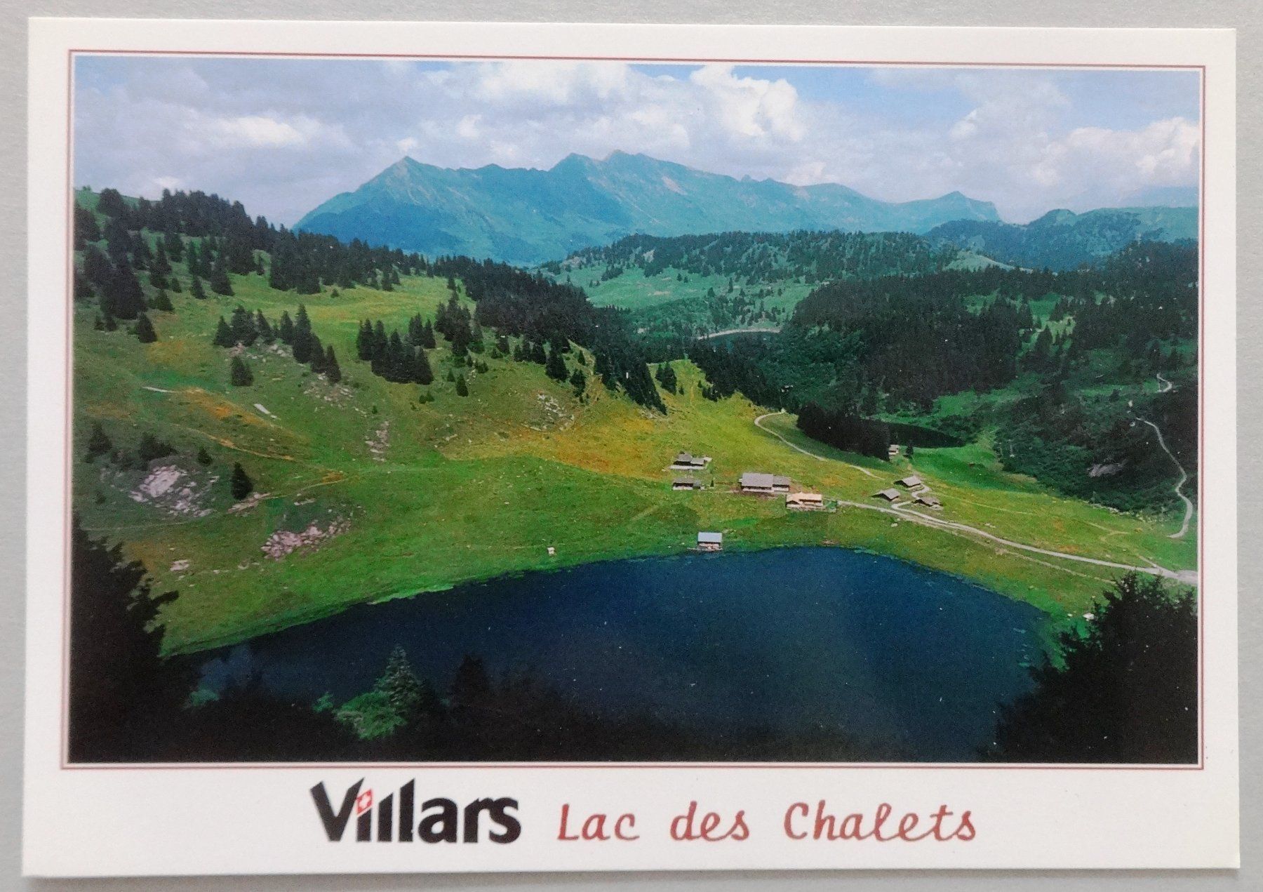 Cartoline postali: Villars, 1253 m, Lac des Chalets – Usato da Fétigny venduto da Billy2miny