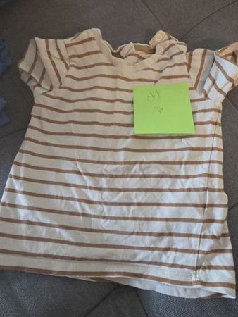 Gestreiftes Baby T-Shirt, Grösse 86