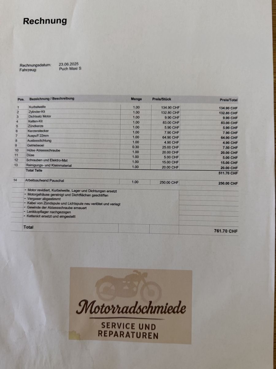 Puch Ciclomotori: Puch super Maxi LG1 Kat – Usato da Kallnach venduto da schwab04 7