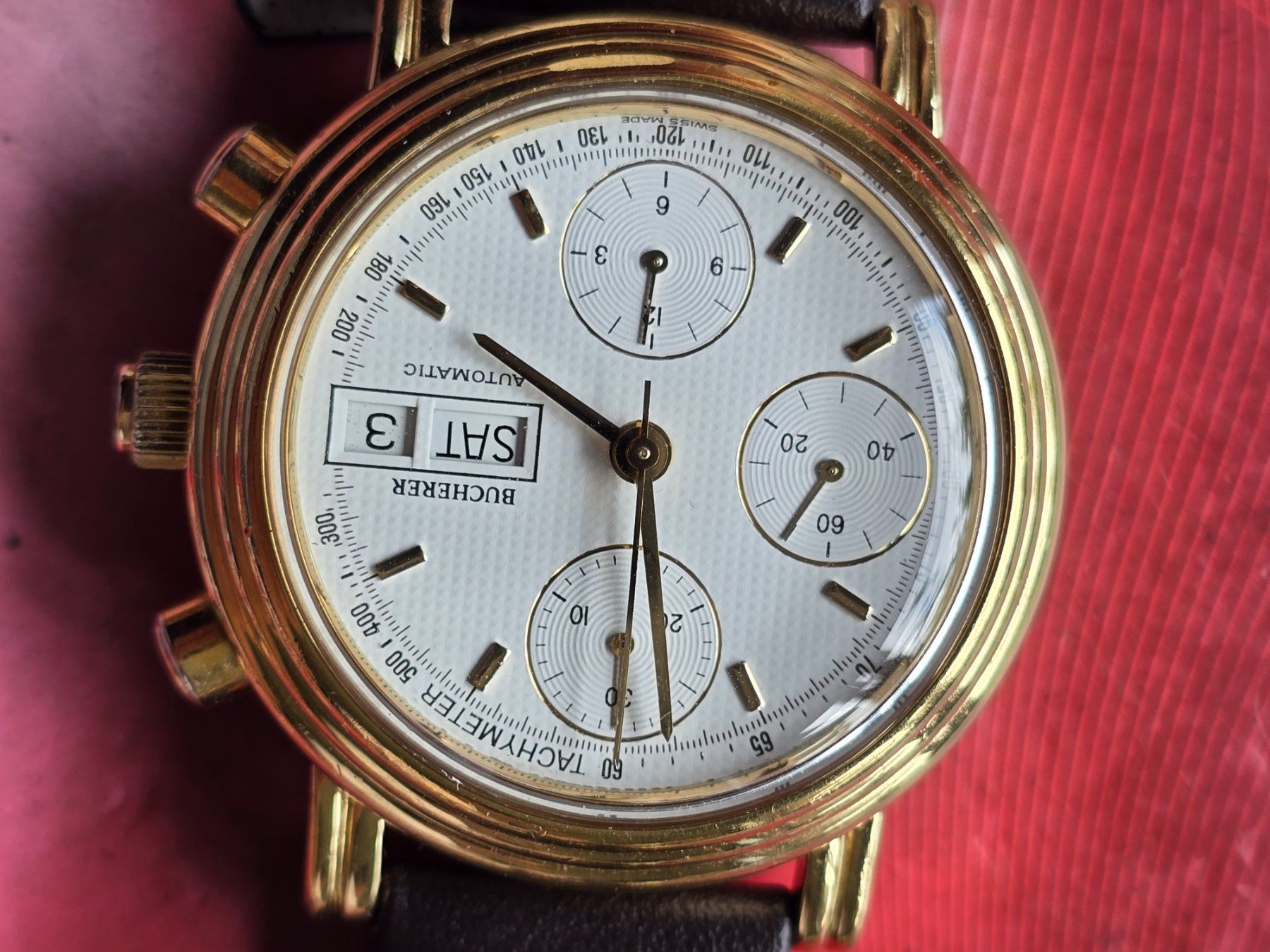 Bucherer Orologi: 231 Bucherer Chronograph Day Date Valjoux 7750 – Usato da Muri AG venduto da Corredor 4