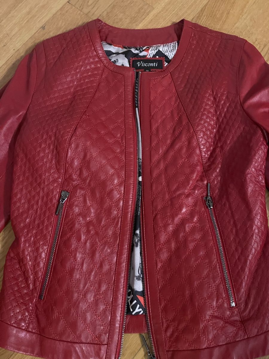Giacche: Jacke Rote Lederjacke Visconti Gr. 38 – Usato da Rüschlikon venduto da leo_mwz2 1