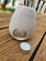 Keramik: weisse Duftlampe, Aromalicht