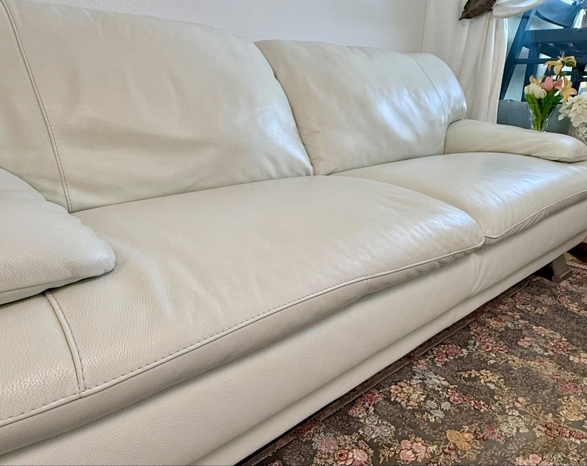 Sofas: Echt Leder sofa Weiss 3+2 Personen – Gebraucht aus Therwil von h96_9qrs 5