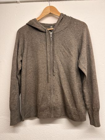 Manor Woman Cashmere Blend Zip Up Hoodie - Size M