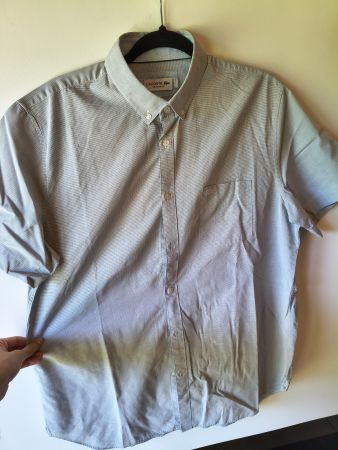 Lacoste Regular Fit Short-Sleeve Check Shirt FR42