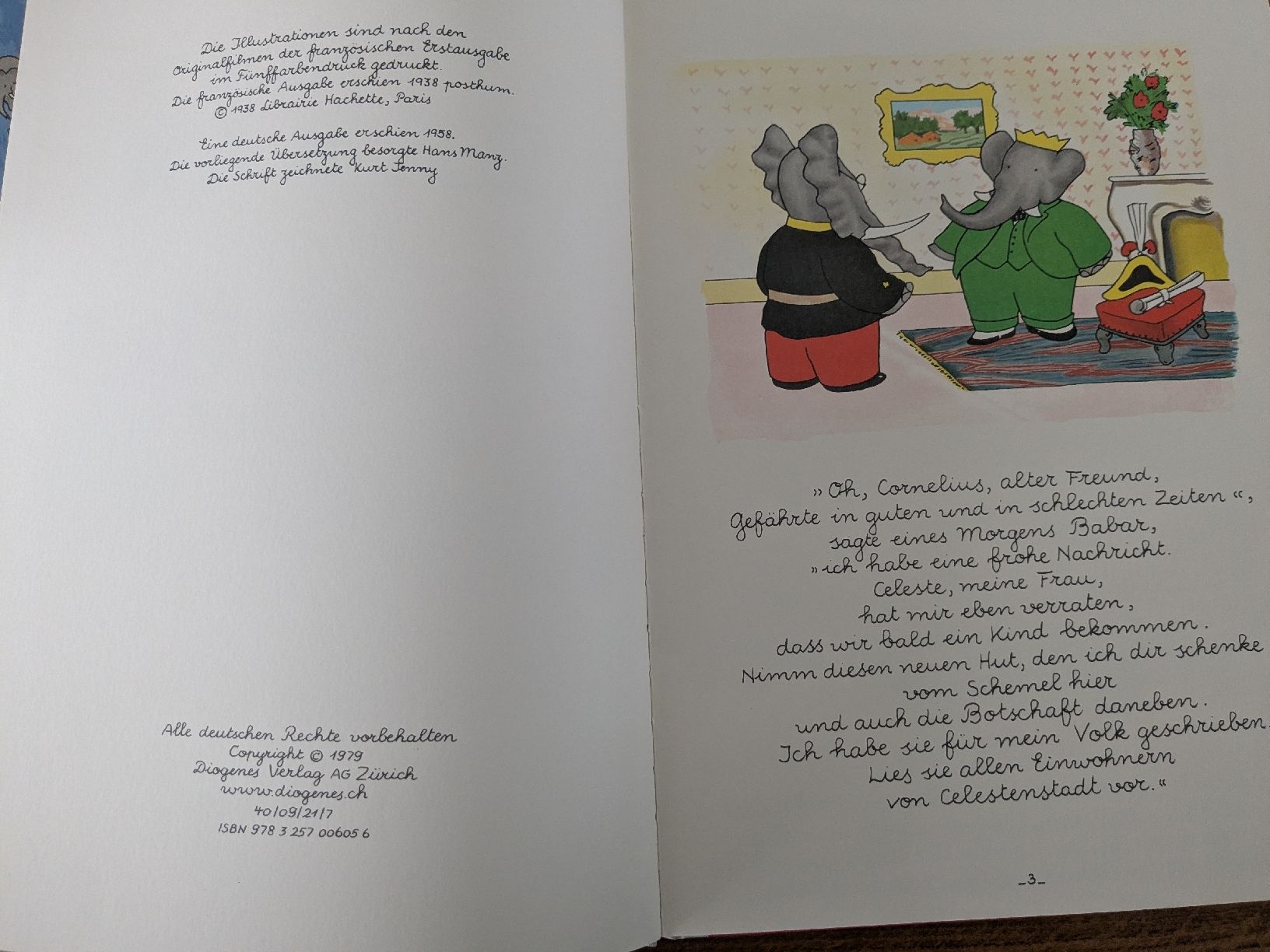 Libri: Familie Babar - Jean de Brunhoff – Usato da Wohlen AG venduto da merkur0300 1