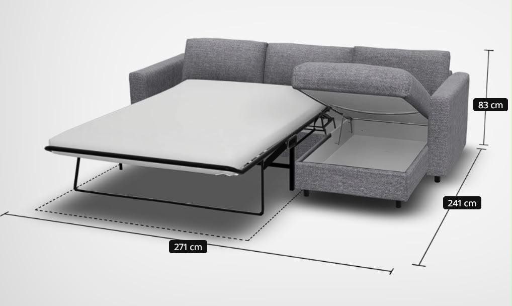 Ikea Divani: IKEA VIMLE Sofa mit Bettfunktion – Usato da Zug venduto da dom_v8t7 8