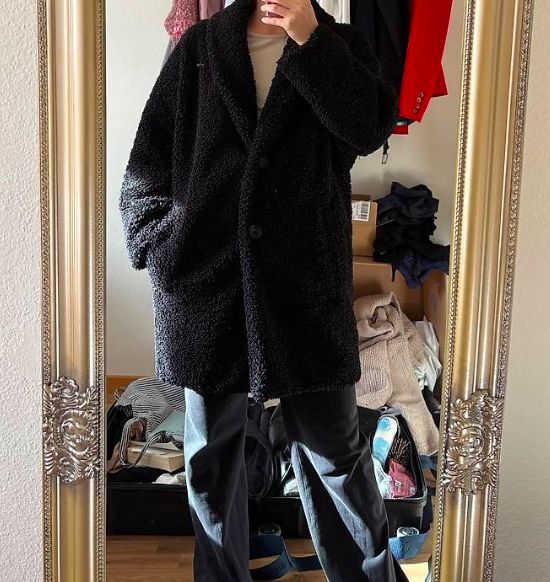 Zara Cappotti: Schwarzer Zara Teddymantel – Usato da Embrach venduto da ale_v5qn