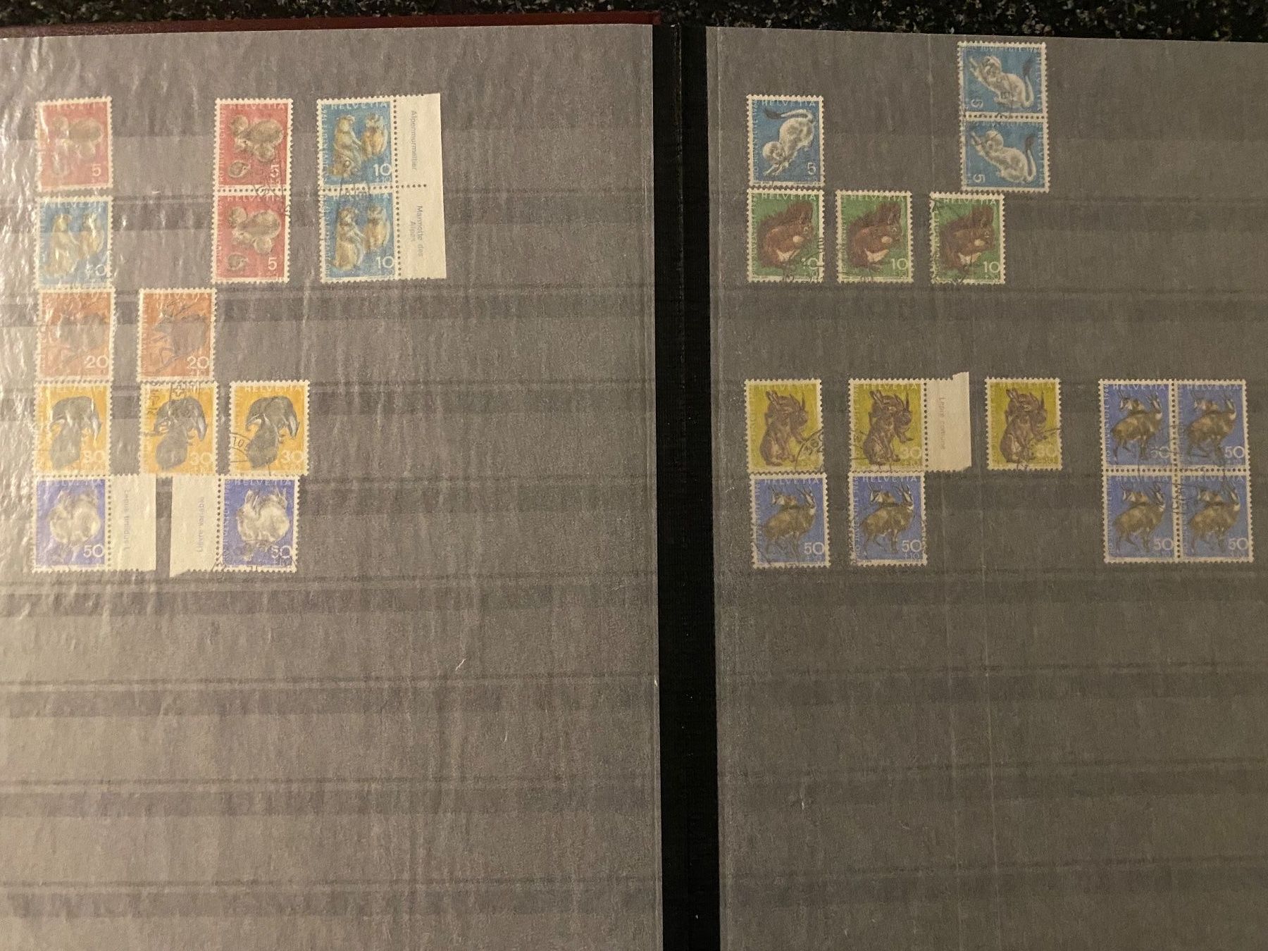 Alben: Briefmarkenalbum - Schweizer Sammlung Pro Juventute – Gebraucht aus Bätterkinden von Albera 3