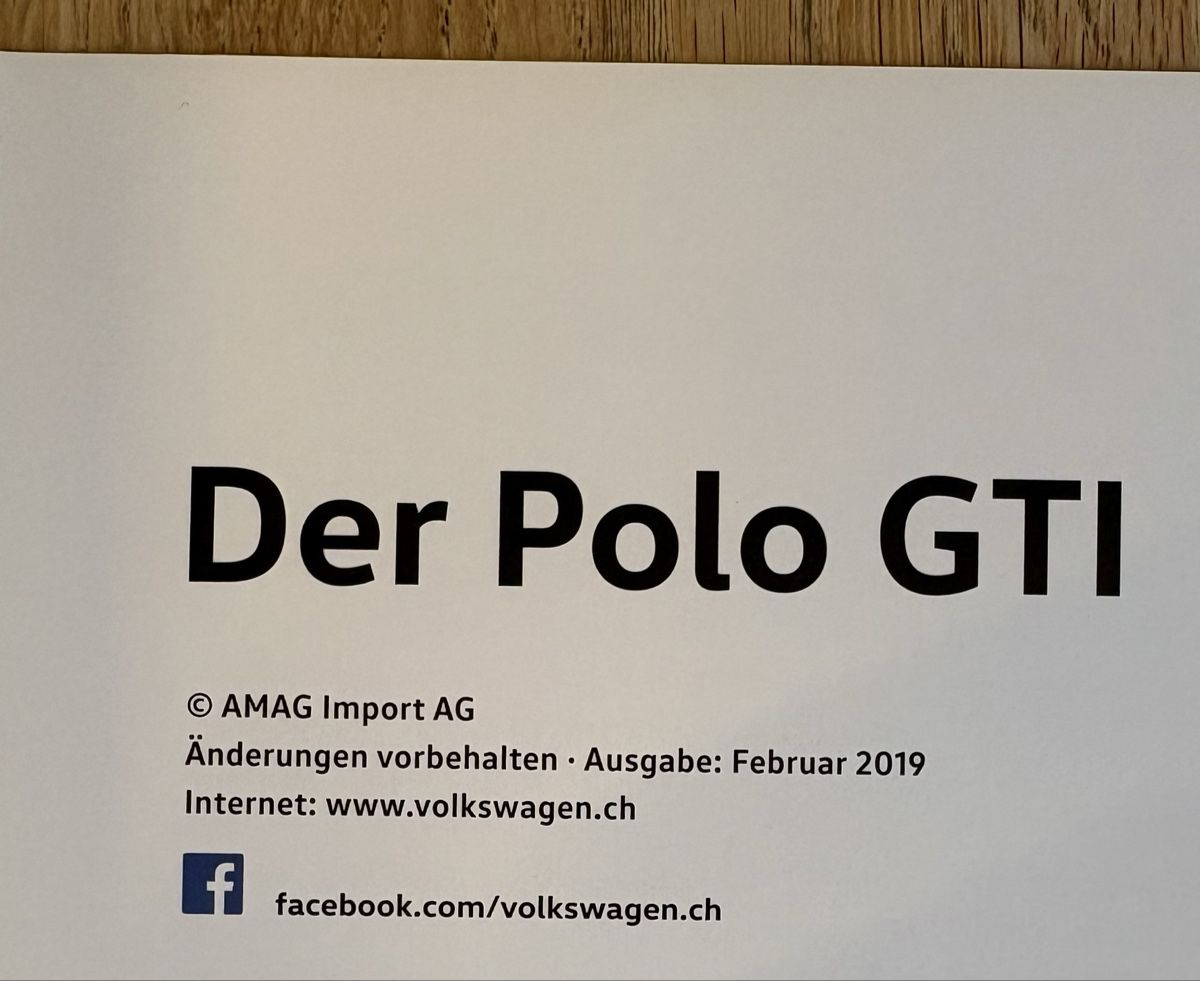 VW Documenti: VW Polo GTI Prospekt, Ausgabe 2018 oder 2019 – Nuovo (secondo la descrizione) da Freienstein venduto da Golfbueb 1