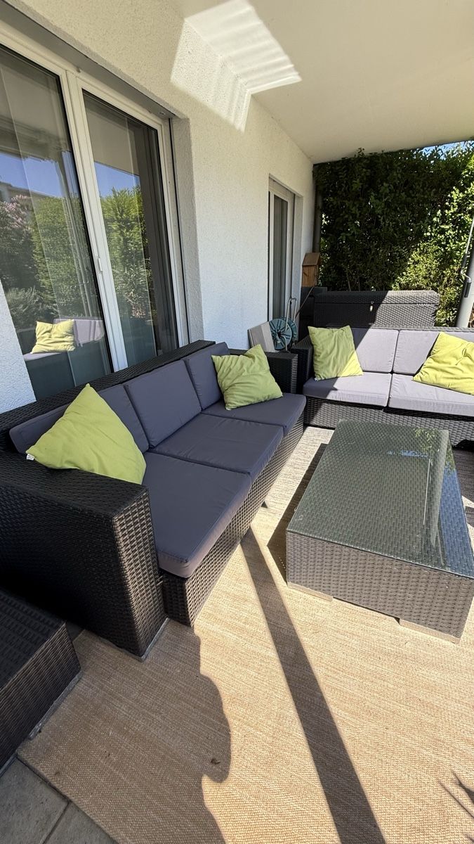 Divani: Rattanlook Garten-Lounge 7-teilig – Usato da Wiesendangen venduto da arena007 2