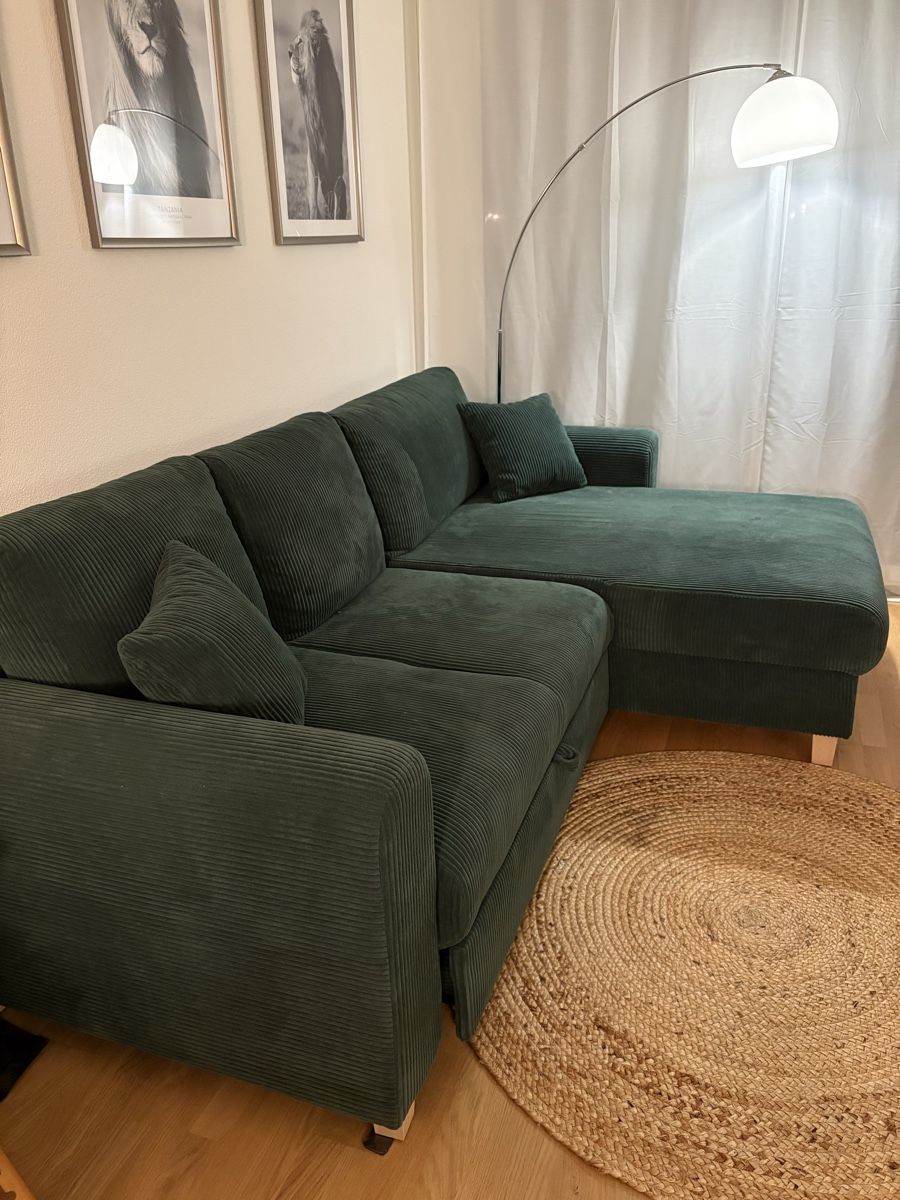 Sofas: Ecksofa Cord grün – D'occasion à Fraubrunnen par cur_c2cc 1