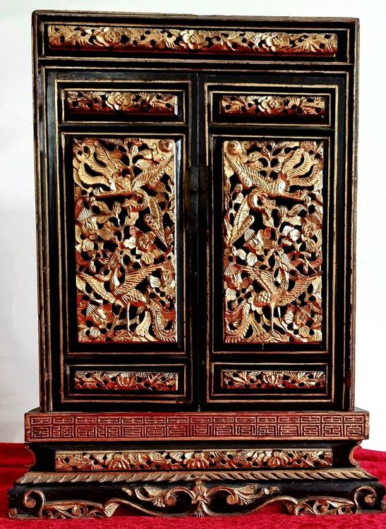 MTNBHH Buddha-Altarschrank Wandmontage - Meditationsschrein Mit Aufbewahrung