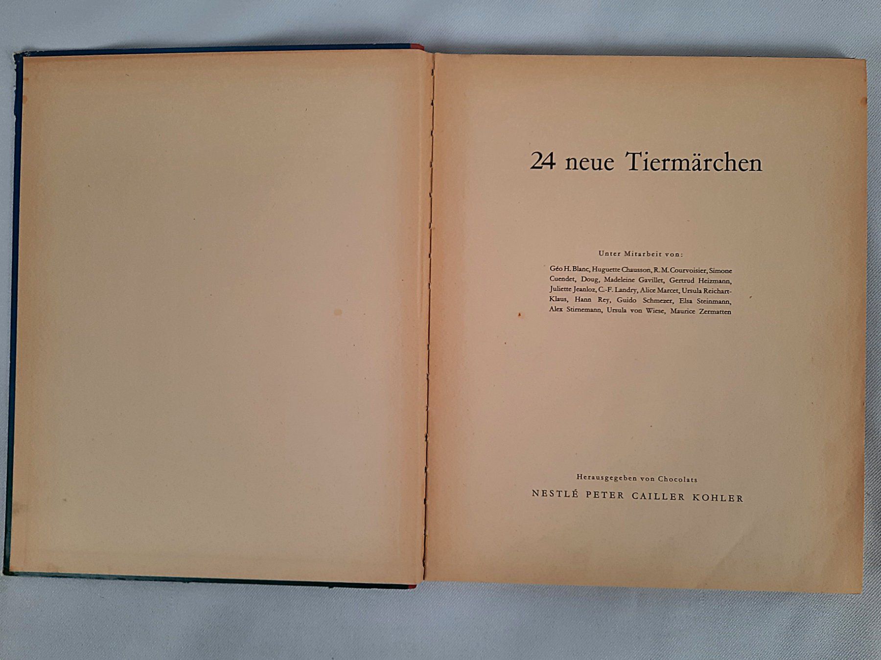 Libri: Märchenbuch "24 neue Tiermärchen" (1953) – Usato da Beinwil am See venduto da Restwert_Beinwil 1