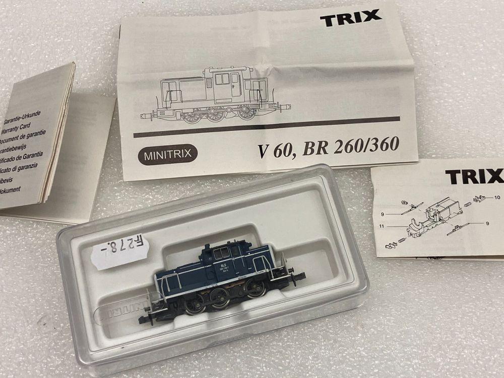 Trix Modelleisenbahnen: Minitrix Staiber 2005,3 N= Em 3/3 BLS 260 749-7 - NEU in OVP – Neu (gemäss Beschreibung) aus Thun von retoolinoo 6