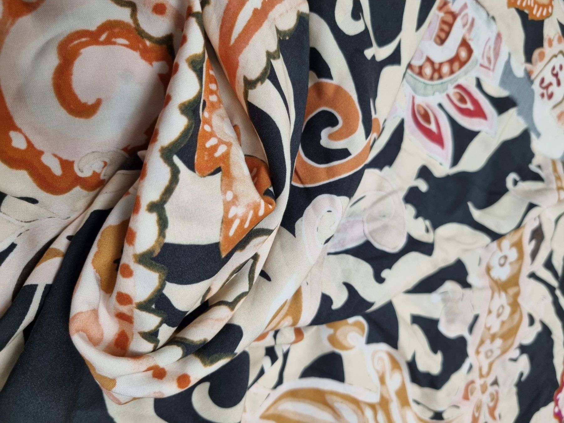 Tessuti: Stoff  Viscose mit Paisley Muster 150 x 180 cm – Nuovo e nell'imballaggio originale da geroldswil venduto da Gumball1 5