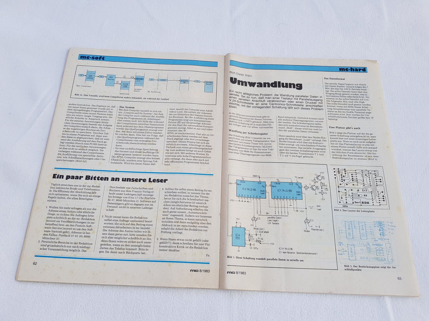 Riviste & Magazine: Vintage Zeitschrift "mc" Mikrocomputer August 1983 – Usato da Näfels venduto da SuEdHe 2