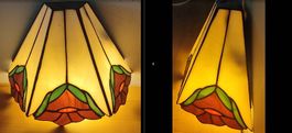 2x Vintage Wandlampe Tiffany-Stil Buntglas Wandleuchten Set