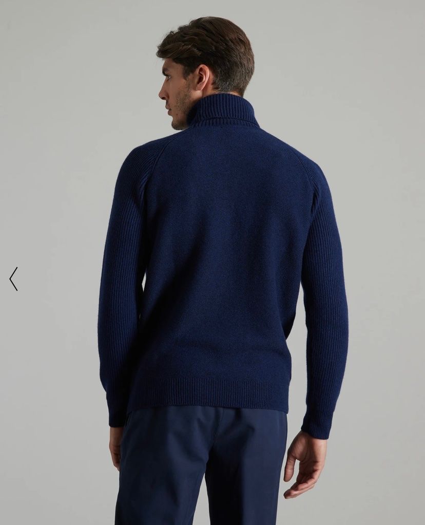 Pullover & Sweatshirts: Pull col roulé Lanificio Colombo bleu100% kid cachemire neuf – Neu und originalverpackt aus Réchy von santiwwrld_514 7