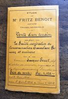 Soc Coop Consommation Etude Notaire Tramelan Document 1925