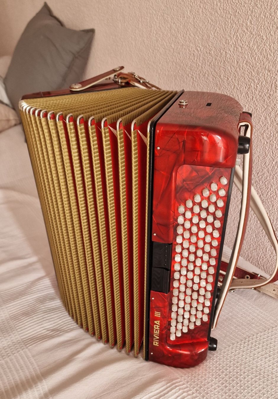 Hohner Musikinstrumente: Hohner Knopf-Akkordeon Rivera III – Gebraucht aus Jonen von bealug 1