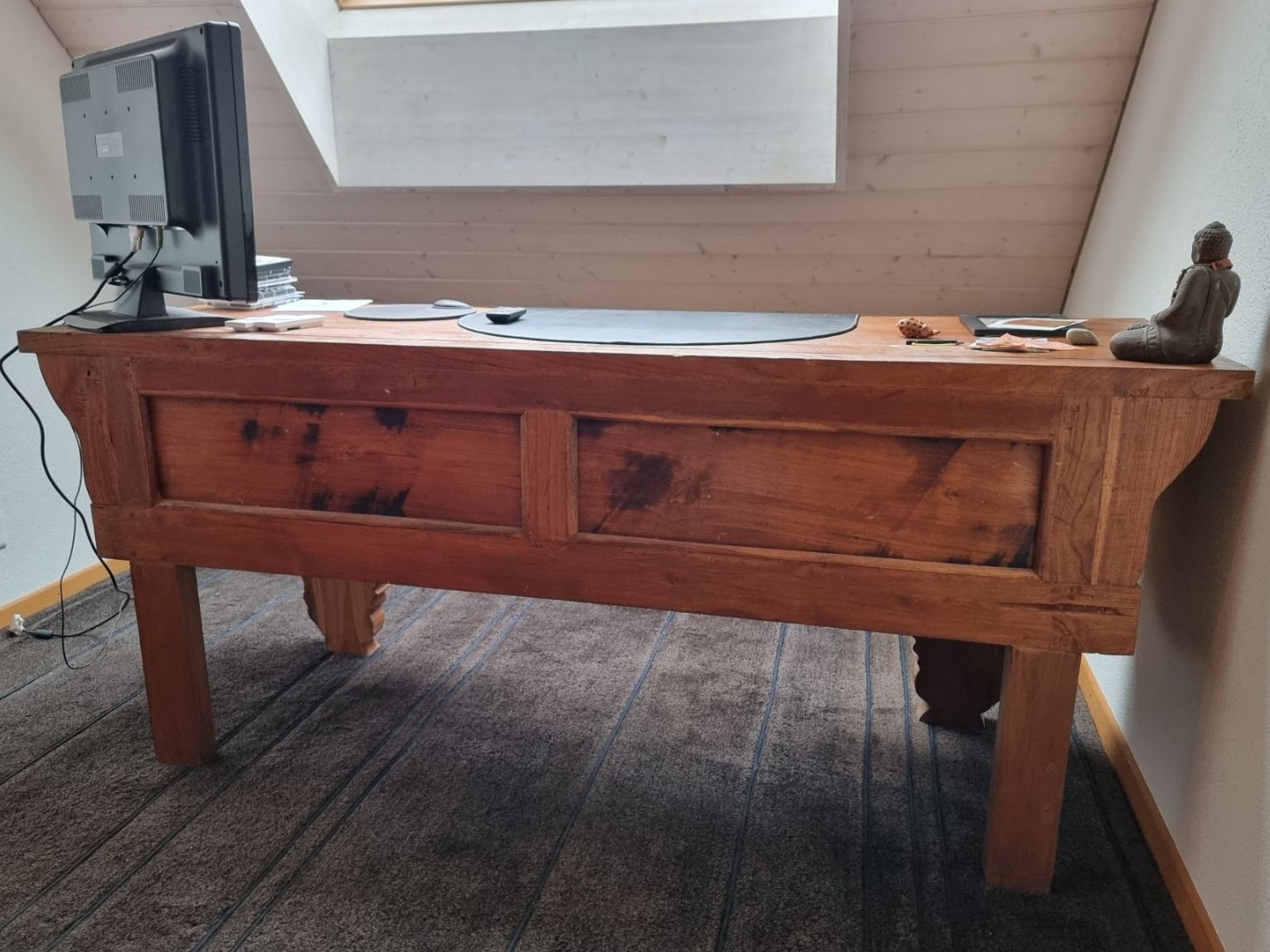 Bureaux: Bureau / console indonésienne en teck unique! – D'occasion à Cheseaux-sur-Lausanne par NikoRiko 3