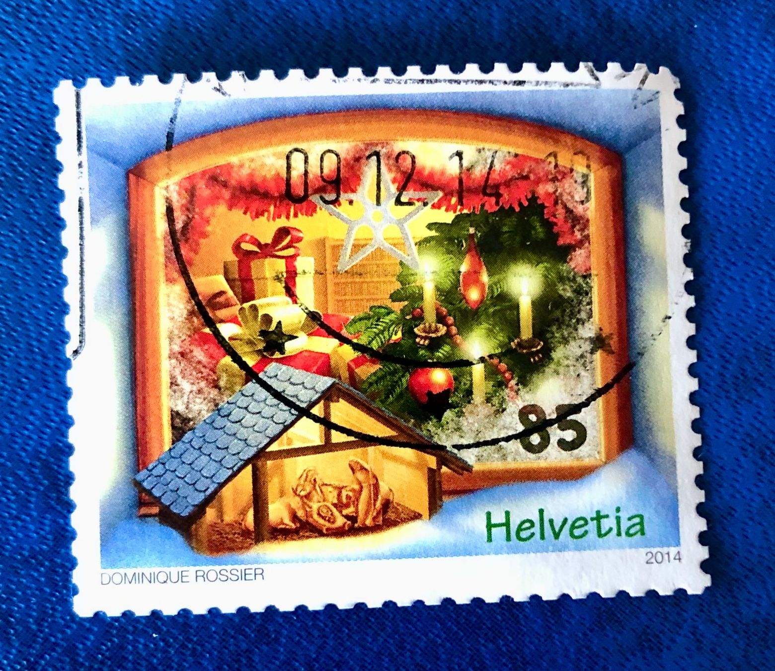 Alle Briefmarken: Nr.1526 Krippe  GESTEMPELT 2014  ﻿  – Gebraucht aus Aarau von Billa007