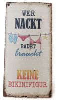 Bikinifigur - Holzschild  (neu/OVP)