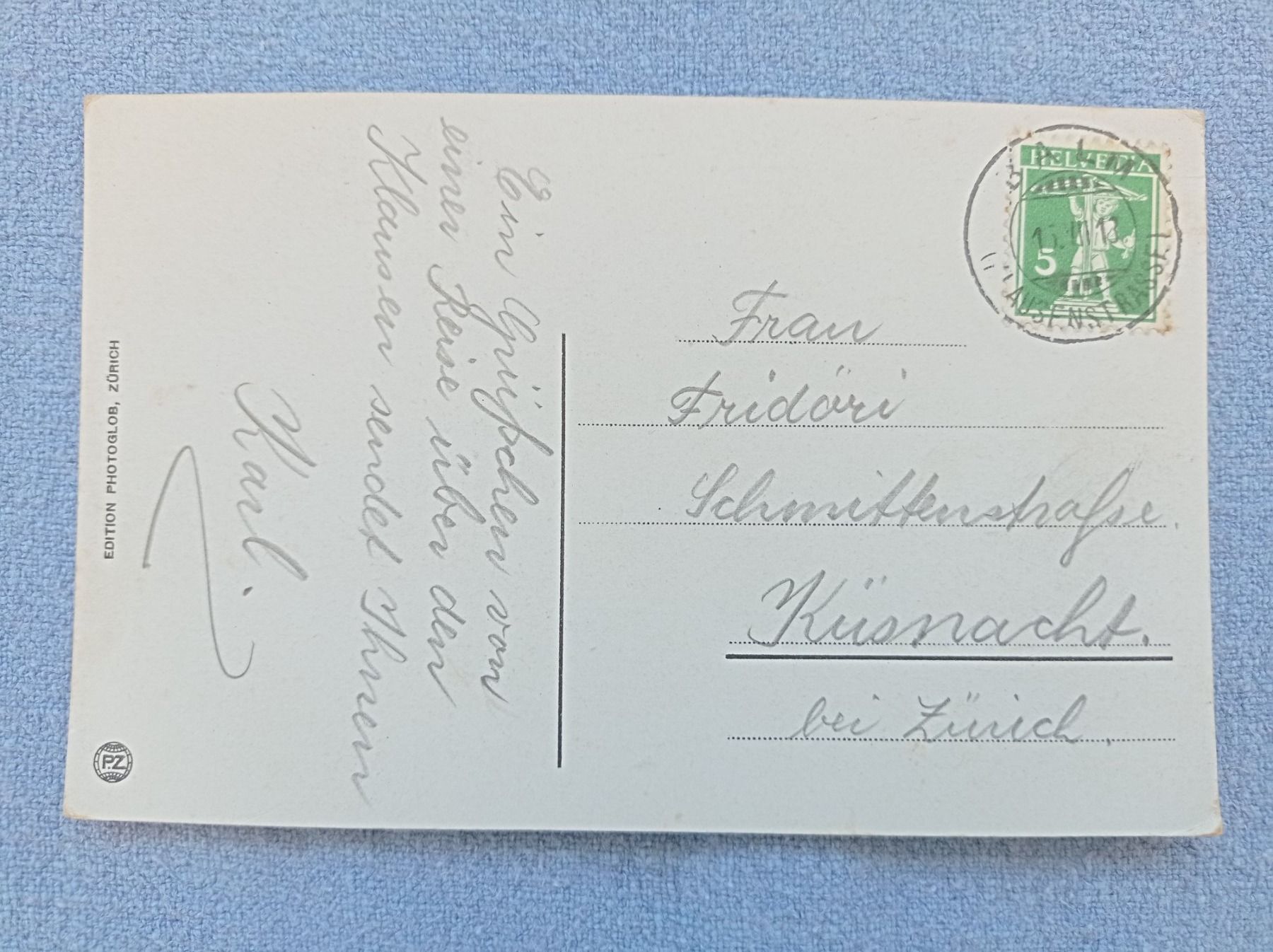 Ansichtskarten: Ansichtskarte Klausenpass 1913 mit Postkutsche – Gebraucht aus Aadorf von Greg19 1