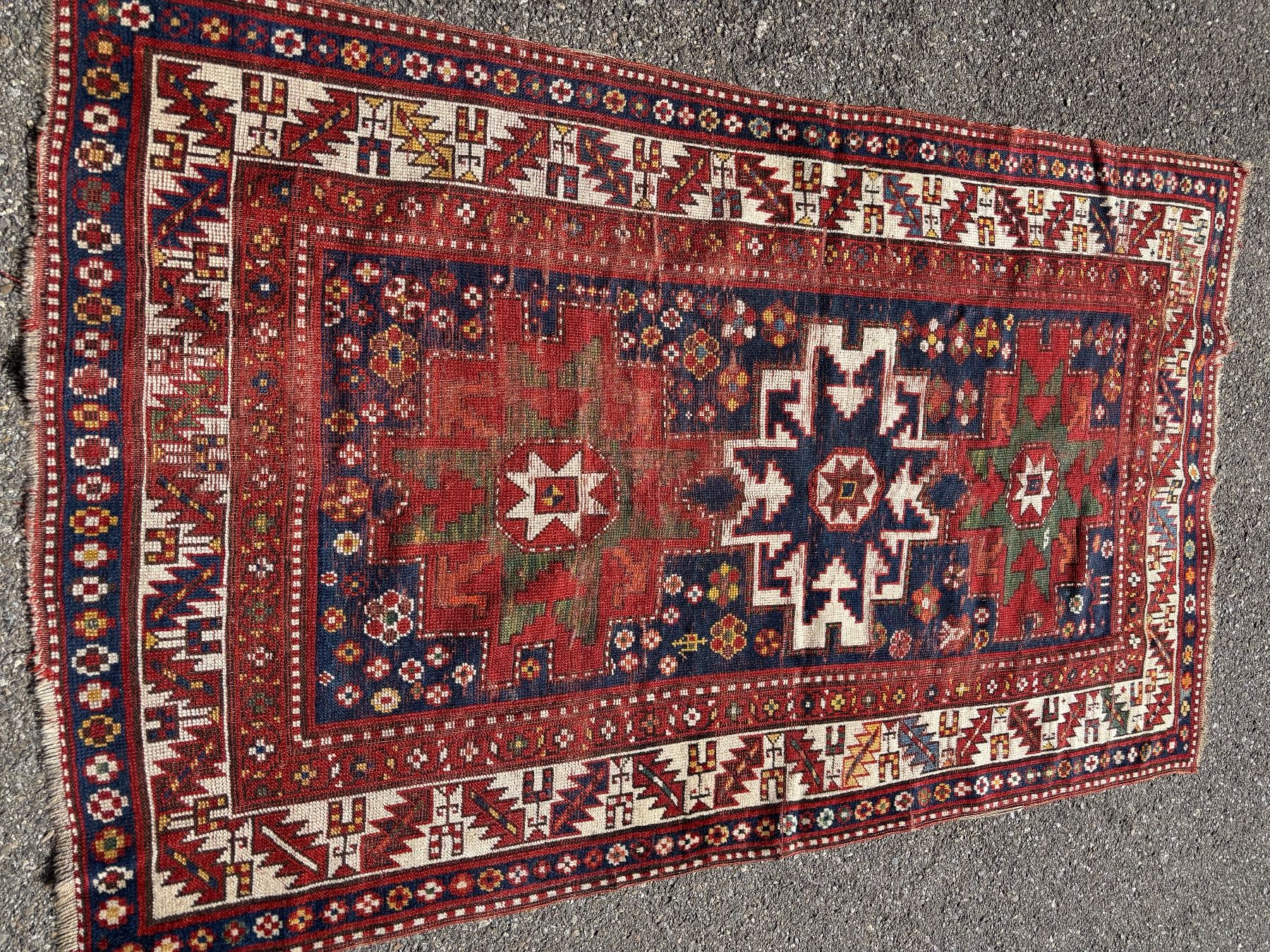 Tappeti: Antiker Orientteppich Kasak – Usato da rotkreuz venduto da baudisch