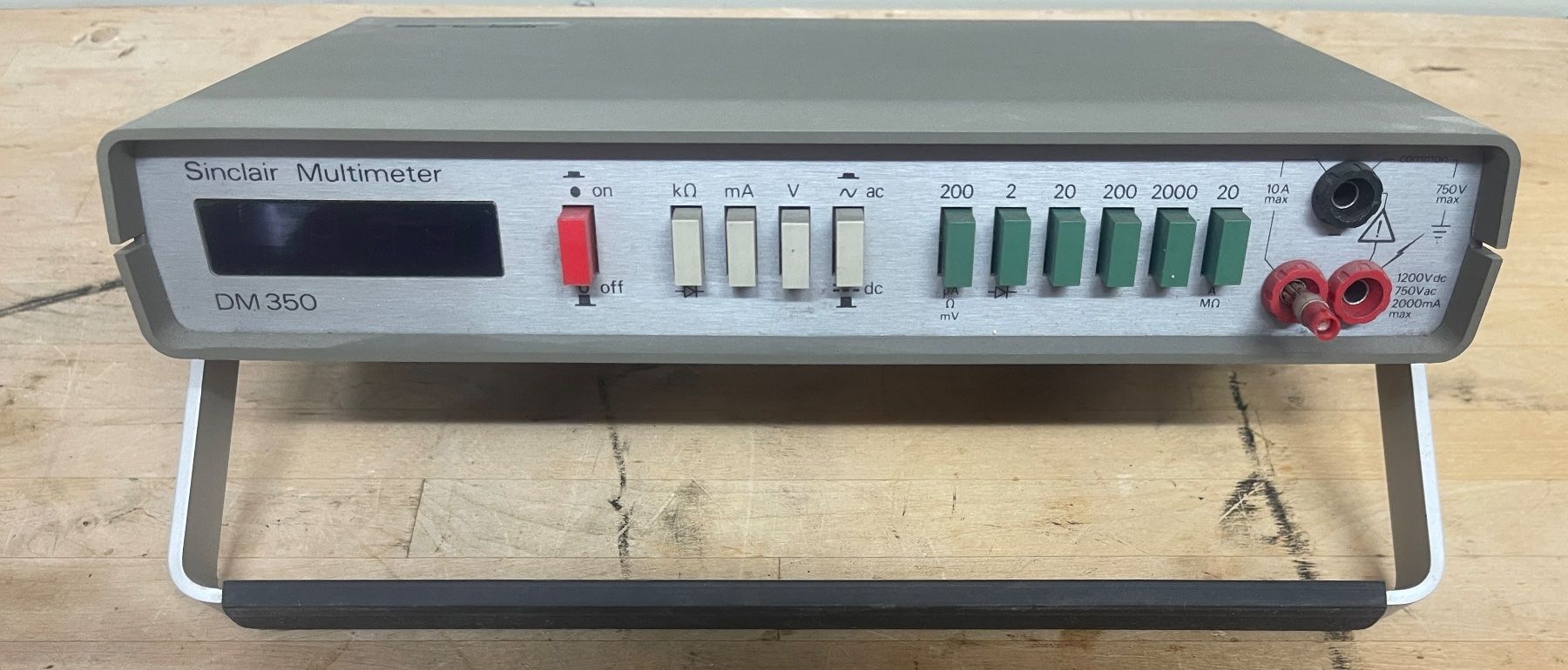 Misurare: Sinclair Multimeter DM350 Digitales Messgerät – Difettoso da Dänikon ZH venduto da Baeriswyl 1