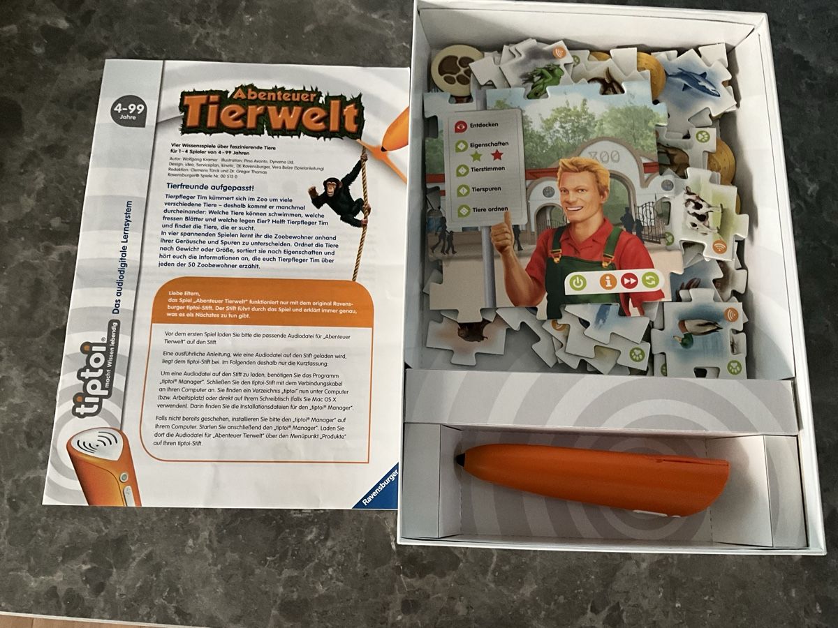 Tiptoi Giochi: Abenteuer Tierwelt tiptoi, neu – Nuovo (secondo la descrizione) da Oberhof venduto da Hibrzel 1