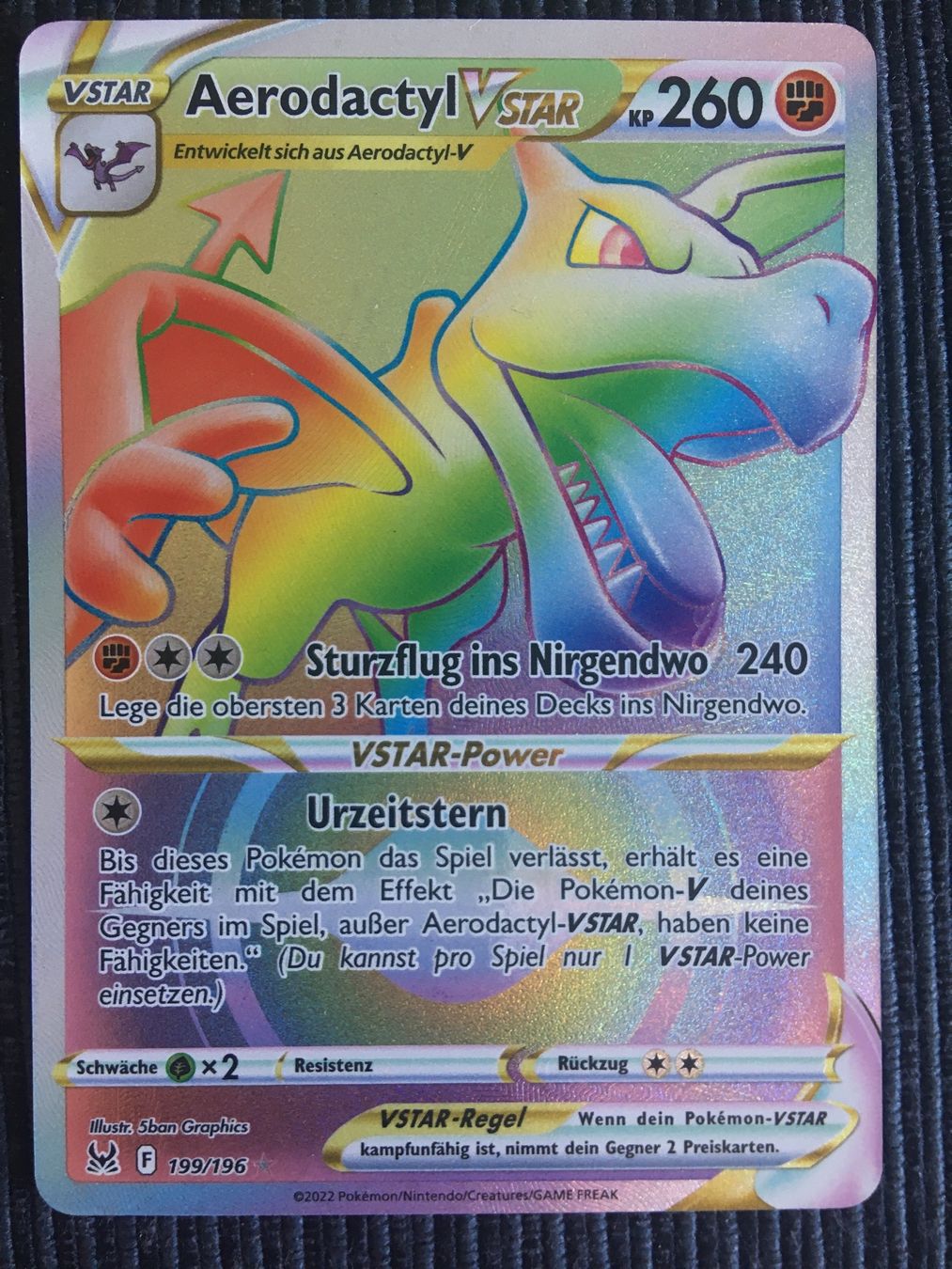 Pokémon Carte collezionabili: Pokemon Aerodactyl Vstar Rainbow  Lost Origin DE – Nuovo (secondo la descrizione) da Wabern venduto da Collectfun