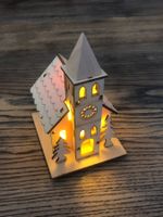 Weihnachtsdeko Holz Kirche mit Licht Weihnachten Advent
