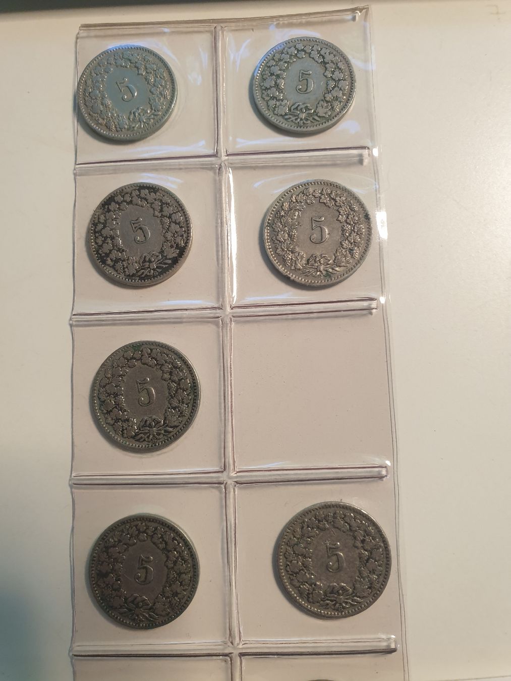 Toutes les monnaies: 7 stk alte 5 Räppler – D'occasion à Würenlos par calimero095 1