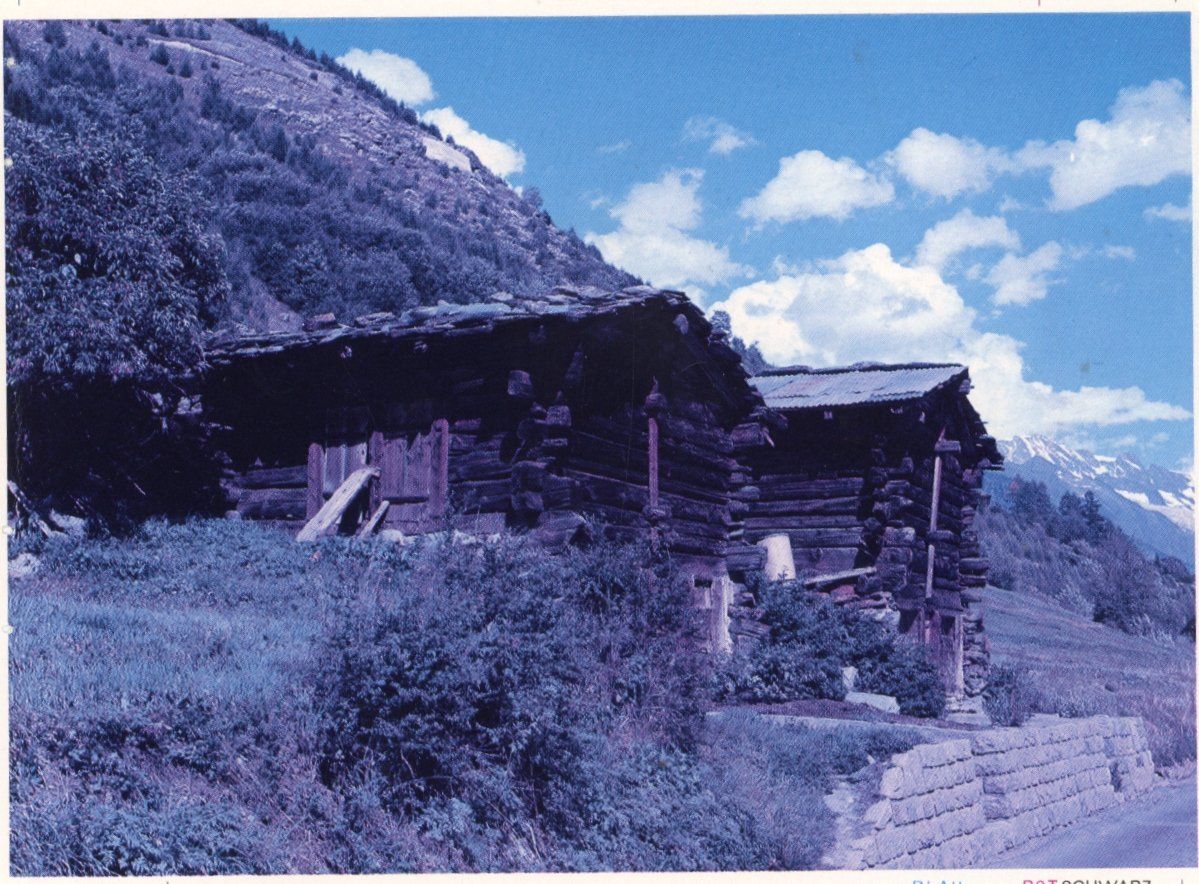 Cartoline postali: Lötschental   VS  -  Stadel – Usato da Brig venduto da Valcards54 1