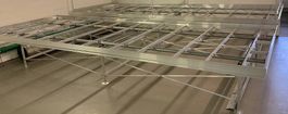 Profi Alu-Pflanzentisch (Rolltisch) 4,50m x 1,80m mit Wanne 