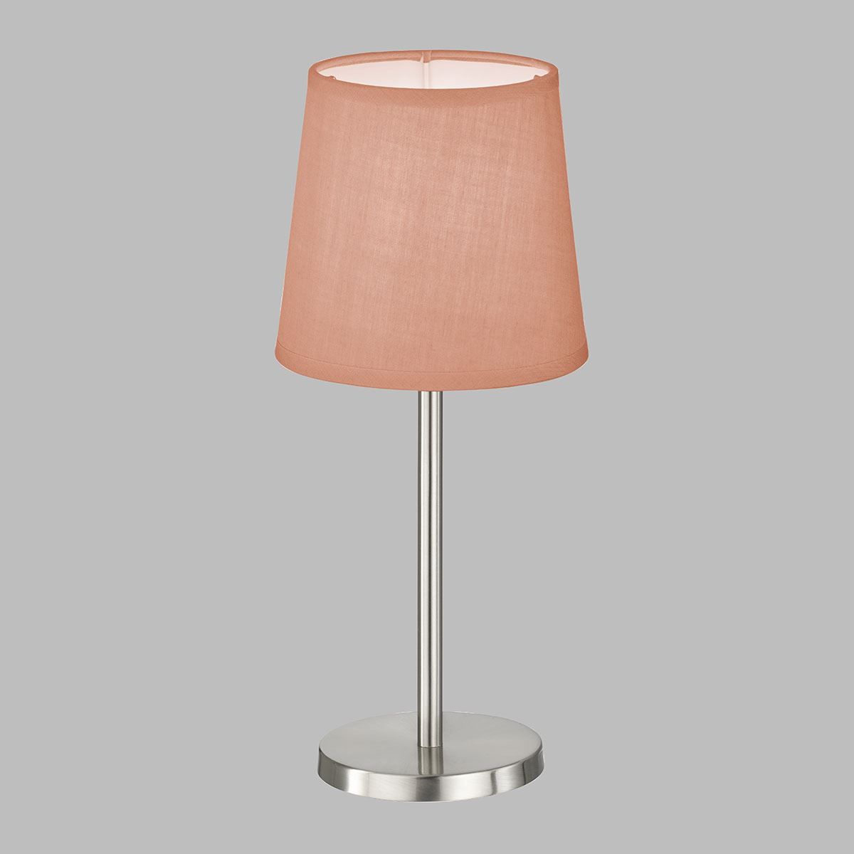 Lampen: Tischleuchte, Stoffschirm, Rosa, 14 cm Ø – Neu (gemäss Beschreibung) aus Kreuzlingen von Smart-Light