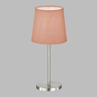 Tischleuchte, Stoffschirm, Rosa, 14 cm Ø