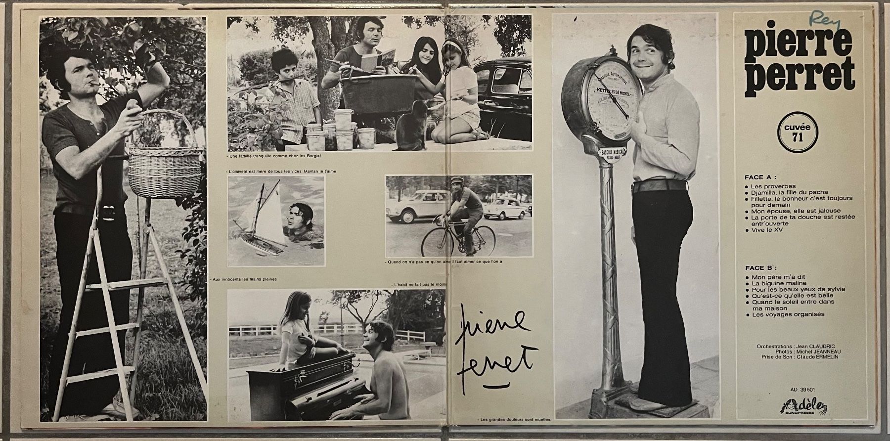 Dischi in vinile: PIERRE PERRET - CUVÉE 71 - 33 Tours – Usato da Bussigny venduto da vinyl-pas-cher 1