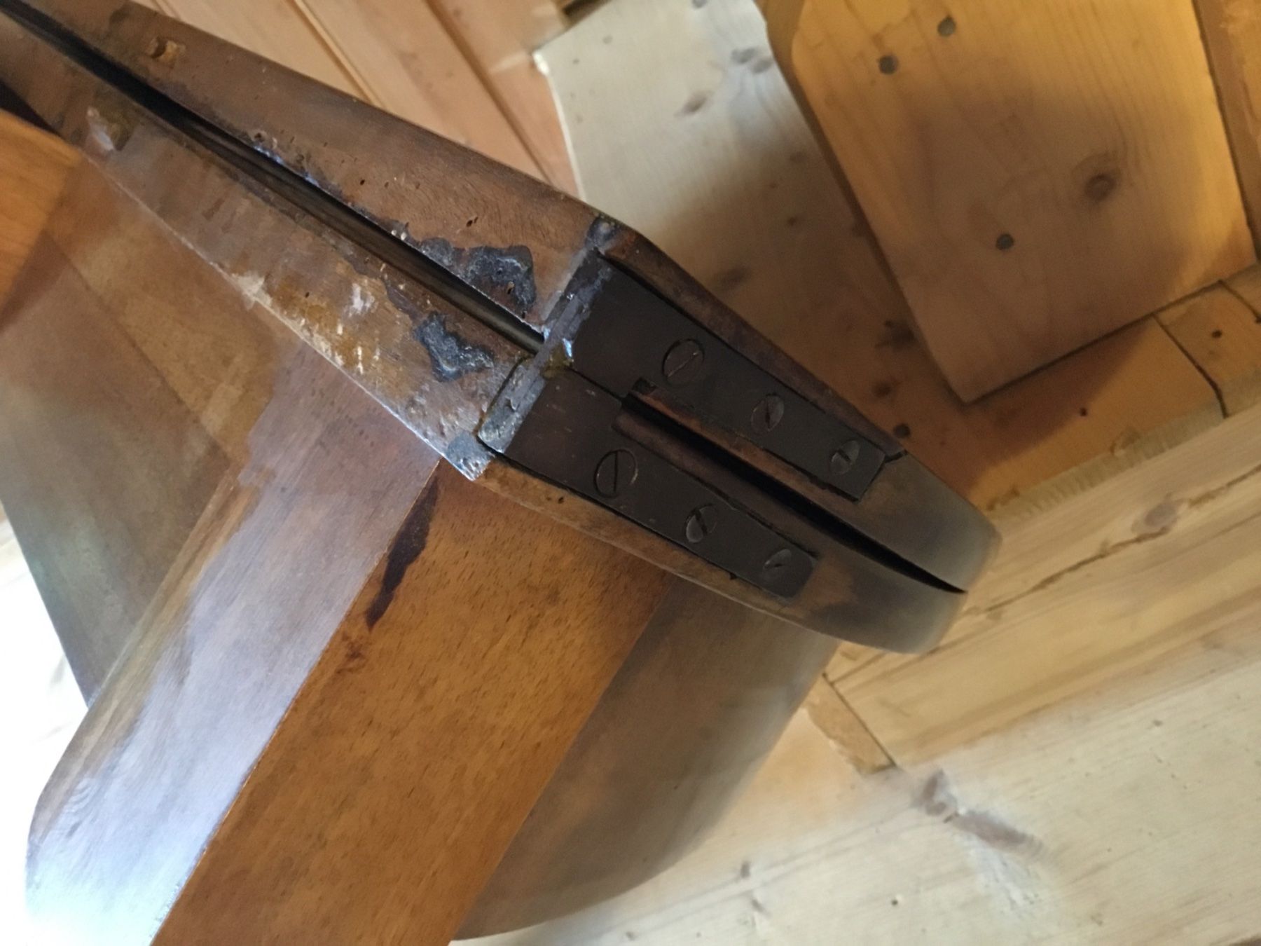 Tables: Table / console demi-lune ancienne du XIXe siècle – D'occasion à Le Sépey par xdu_67z8 5