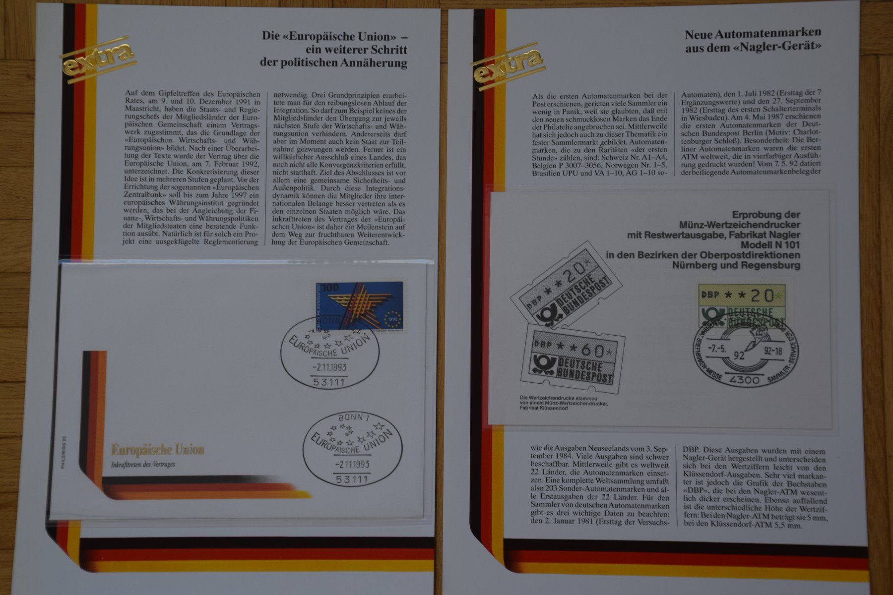 Documenti: 1 Münzsatz u. 34 Belege BRD – Usato da Luzern venduto da CH2018 6