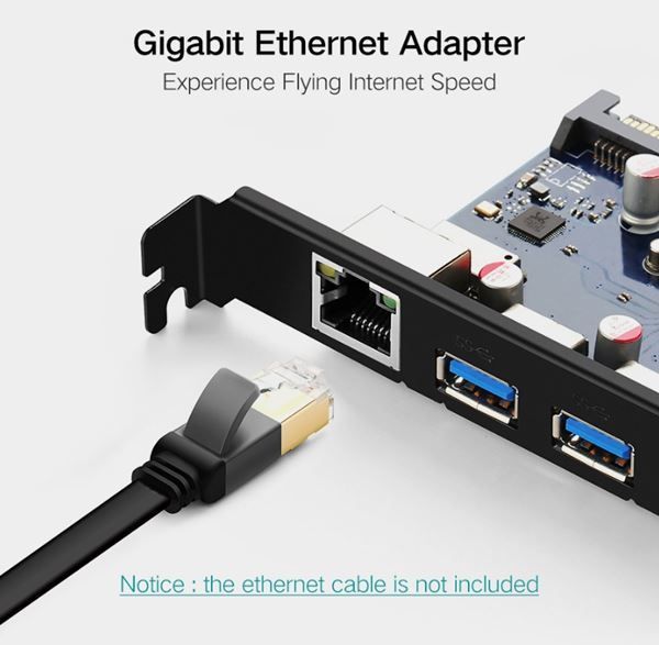 Hubs & Switches: PCI-E PCI E-Karte USB 3.0 HUB Ethernet – Neuf avec emballage d'origine à Unterägeri par RmOnline 8